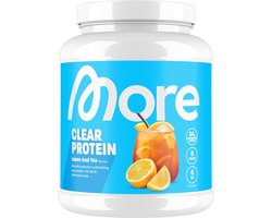 MORE NUTRITION Clear Whey Isolate Proteine Poeder, Lemon Iced Tea, 600 g, 20 Porties Heldere Wei Poeder – Lactosevrij Eiwitshake
