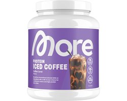 MORE NUTRITION Protein Iced Coffee, Coffee Lover, 500 g, 20 Porties - Proteïnepoeder met Lactase en Koffie, Eiwitshake