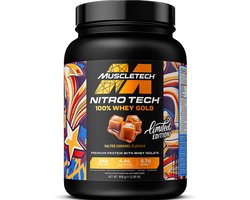 Muscletech Nitro Tech 100% Whey Gold (2lbs) Salted Caramel - Eiwitten - Wei-eiwit Mix