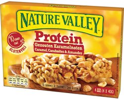 Nature Valley Proteine Gezouten Karamelnoten 4-pack - 3 x 4 stuks - Voordeelverpakking