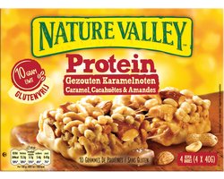 Nature Valley Proteine Gezouten Karamelnoten 4-pack - 8 x 4 stuks - Voordeelverpakking