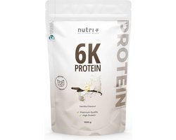 nutri+ 6K Protein - Eiwitpoeder Vanilla - Veganistisch proteïne poeder - met eiwitten uit zes plantaardige grondstoffen - Eiwit Shake - 1000 g