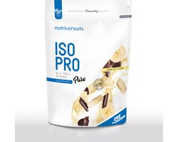 Nutriversum | IsoPro | Whey protein Isolate | Banana Split | 1kg 40 servings | Instant | Eiwit shake | Proteïne shake | Eiwitten | Whey Protein | Whey Proteïne | Supplement | Concentraat | Nutriworld