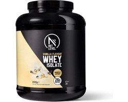 NXT Level® Whey Isolate Powder - Protein met BCAA - Proteïne Poeder - Eiwitten - Eiwit Poeder - Laag in Suiker & Lactose - 66 Eiwitshakes - Vanille 2kg