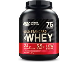 Optimum Nutrition Gold Standard 100% Whey Protein - Delicious Strawberry - Proteine Poeder - Eiwitshake - 2270 gram (71 servings)