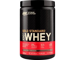 Optimum Nutrition Gold Standard 100% Whey Protein - Double Rich Chocolate - Proteine Poeder - Eiwitshake - 10 doseringen (300 gram)