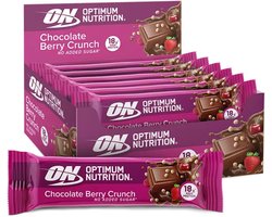Optimum Nutrition Protein Crunch Bars - Crunchy Berry Proteine Repen - Vegetarisch - 12 Eiwitrepen (660 gram)