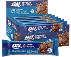 Optimum Nutrition Protein Crunch Bars - Crunchy Chocolate & Sea Salt Proteine Repen - Vegetarisch - 12 Eiwitrepen (660 gram)