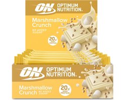 Optimum Nutrition Protein Crunch Bars - Crunchy Marshmellow Proteine Repen - Vegetarisch - 10 Eiwitrepen (650 gram)