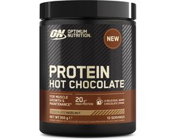 Optimum Nutrition Protein Hot Chocolate Whey Protein - Chocomel Hazelnut Proteine Poeder - Eiwitshake - 350 gram (10 doseringen)