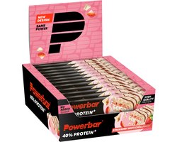 Powerbar eiwitreep | 40% Protein+ Crisp Bar | Strawberry White Choco - 12x40g