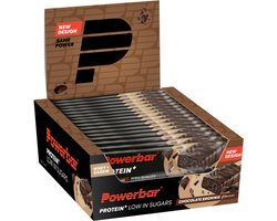 Powerbar eiwitreep | Protein+ Low Sugar | Chocolate Brownie - 35 g (16 stuks)