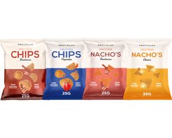 Protiplan - Mix Proteïne Chips - 6 stuks - 6 x 25 g - Low carb snack
