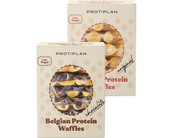 Protiplan - Mix Proteïne Wafels II - 12 Belgische wafels - Koolhydraatarm - Eiwitrepen