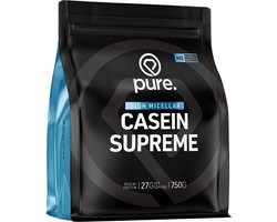 Pure. Casein Supreme - 2000gr - naturel - micellaire caseine - eiwitshake - langzame eiwitten - caseïne eiwit