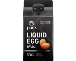Pure. Liquid Egg Whites - 500gr - vloeibare ei-eiwitten - protein - 54gr eiwit per pak
