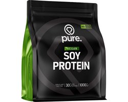 Pure. Soy Protein - Chocolade - 2000g - hoogwaardige soja eiwit - 26g eiwit per portie – vegan - plantaardig eiwitpoeder