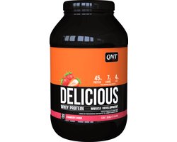 QNT|Delicious Whey 908gr|Protein Eiwitpoeder|Eiwitshake|Aardbei