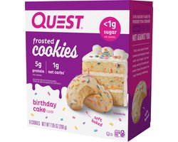 Quest Nutrition Protein Frosted Cookies (8x25g) Birthday Cake - Functionele voeding - Eiwit Snacks