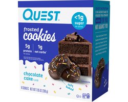 Quest Nutrition Protein Frosted Cookies (8x25g) Chocolate Cake - Functionele voeding - Eiwit Snacks