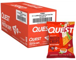 Quest Nutrition Protein Tortilla Chips (8x32g) Bufallo Ranch - Functionele voeding - Eiwit Snacks