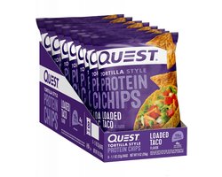 Quest Nutrition Protein Tortilla Chips (8x32g) Loaded Taco - Functionele voeding - Eiwit Snacks