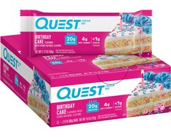 Quest Nutrition Quest Bar - Eiwitreep - 1 doos (12 eiwitrepen) - Birthday cake