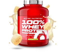 Scitec Nutrition® - 100% Whey Protein Professional (2350 gram - Banana) - Banaan - 78 eiwitshakes - premium proteine poeder - eiwitpoeder met aminozuren