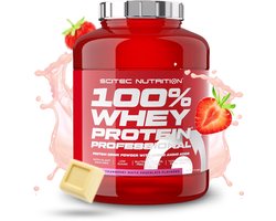 Scitec Nutrition® - 100% Whey Protein Professional (2350 gram - Strawberry/White Chocolate) - Aardbei/Witte chocolade - 78 eiwitshakes - premium proteine poeder - eiwitpoeder met aminozuren