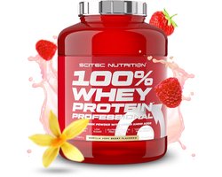 Scitec Nutrition® - 100% Whey Protein Professional (2350 gram - Vanilla/Very Berry) - Vanille/Fruit - 78 eiwitshakes - premium proteine poeder - eiwitpoeder met aminozuren
