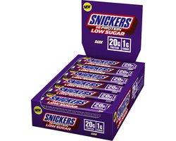 Snickers Dark Low Sugar High Protein Bar (12x57g) Dark Chocolate - Repen - Eiwit Repen