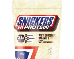 Snickers White Protein Powder (875g) White Chocolate, Caramel & Peanut Flavour - Eiwitten - Wei-eiwit concentraat