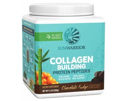 Sunwarrior Collagen Building Protein Peptides (500g) Chocolate Fudge - Eiwitten - Veganistisch eiwit