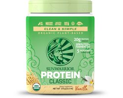 Sunwarrior Protein Classic Organic (375g) Vanilla - Eiwitten - Veganistisch eiwit