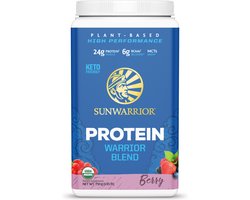 Sunwarrior Warrior Blend Organic (750g) Berry Shortcake - Eiwitten - Veganistisch eiwit