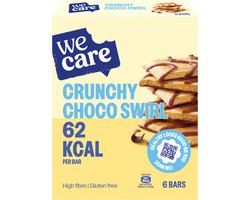 WeCare Bars Crunchy Choco Swirl - 8 x 78 gr - Voordeelverpakking