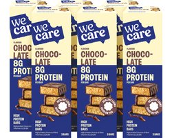 WeCare - High Protein Bars - Chocolade - 6 x 81 gr