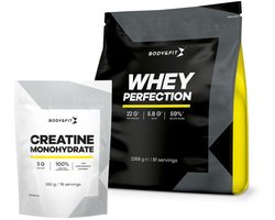 Whey Perfection Whey Protein 2268 gram Vanille en Creatine Monohydraat 250 gram Bundel