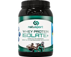Whey Protein Isolaat+  (vanille) bevat o.a 100% Whey ISOlaat, bcaa & peptopro
