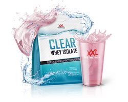 XXL Nutrition - Clear Whey Isolate - 84% Eiwit - Proteine Limonade, Eiwitshakes, Proteine Poeder - Diverse Smaken - Aardbei/Kers - 1000 gram (40 shakes)