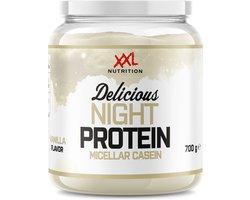 XXL Nutrition - Delicious Night Protein - Vanille - Caseïne Eiwitpoeder - 700 g
