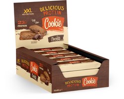 XXL Nutrition - Delicious Protein Cookie - 15 Gram Eiwit - Whey Proteine Eiwit Snack - Eiwitreep - Chocolade - 12 pack