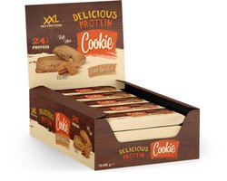XXL Nutrition - Delicious Protein Cookie - 15 Gram Eiwit - Whey Proteine Eiwit Snack - Eiwitreep - Dutch Speculoos - 12 pack