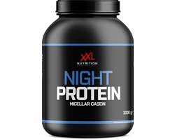 XXL Nutrition - Night Protein - 87% Eiwit - 100% Micellar Caseďne Eiwit - Eiwitpoeder Proteine Shake - Diverse Smaken - Cookies & Cream - 2000 gram (50 shakes)