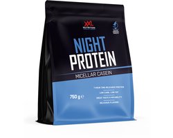 XXL Nutrition - Night Protein - Vanille - Whey Eiwitpoeder - Whey Protein - Proteïne Poeder - Eiwitshake - 750 gram (19 shakes)