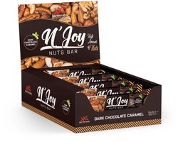 XXL Nutrition - N'Joy Nuts Bar - Dark Chocolate Caramel - Notenreep Vegan - 15 Pack