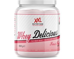 XXL Nutrition - Whey Delicious - 80% Eiwit - Forrest Fruit - Wei Eiwitpoeder met BCAA & Glutamine, Proteine Poeder, Eiwit shake, Whey Protein - Diverse Smaken - 1000 gram (33 shakes)