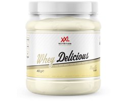 XXL Nutrition - Whey Delicious - 80% Eiwit - Vanille - Wei Eiwitpoeder met BCAA & Glutamine, Proteine Poeder, Eiwit shake, Whey Protein - Diverse Smaken - 450 gram (15 shakes)