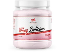 XXL Nutrition - Whey Delicious - Aardbei - Whey Eiwitpoeder - Whey Protein - Proteïne Poeder - Eiwitshake - 450 gram (15 shakes)
