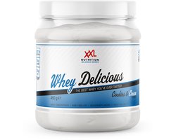 XXL Nutrition - Whey Delicious - Cookies & Cream - Whey Eiwitpoeder - Whey Protein - Proteïne Poeder - Eiwitshake - 450 gram (15 shakes)